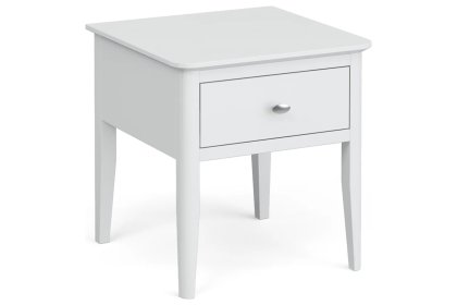 Hampstead Painted White Lamp Table Self Assembly