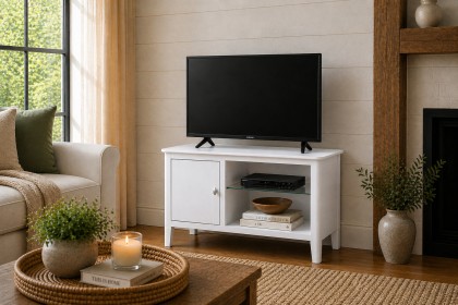 Hampstead Painted White Small Tv Unit