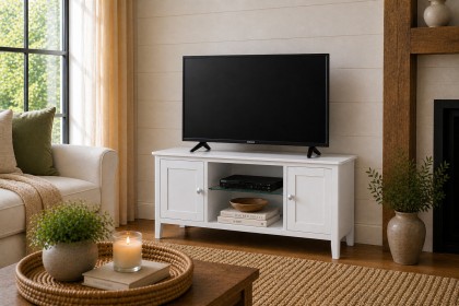 Hampstead Painted White Large Tv Unit