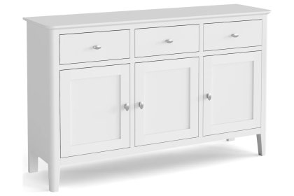 Hampstead Painted White 3 Door Sideboard