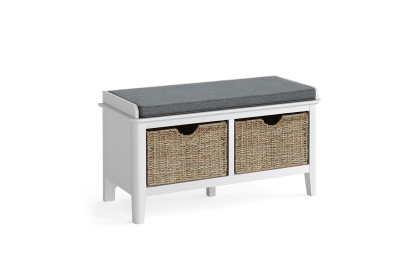 Hampstead Painted White Storage Bench Hampstead Painted White Storage Bench