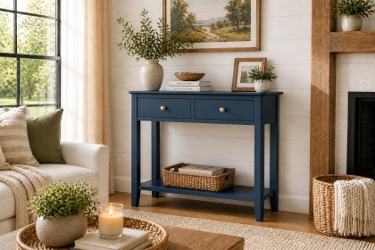 Harrogate Painted Blue Console Table