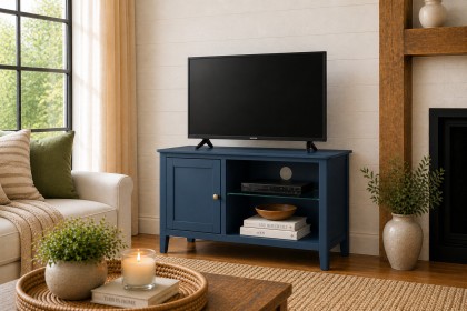 Harrogate Painted Blue Small Tv Unit
