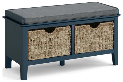 Harrogate Painted Blue Storage Bench