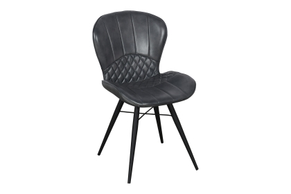 Amory PU Leather Dining Chair in Grey