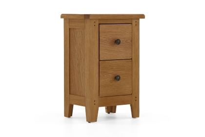 Burford Country Oak Narrow Bedside Table