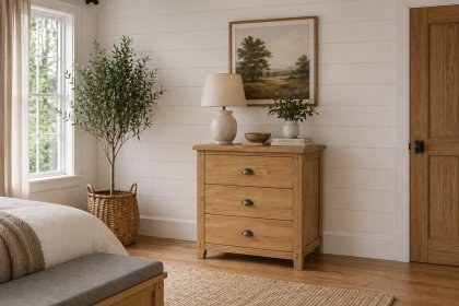 Burford Country Oak 3 Drawer Chest of Drawers