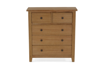 Burford Country Oak 2 Over 3 Chest of Drawers
