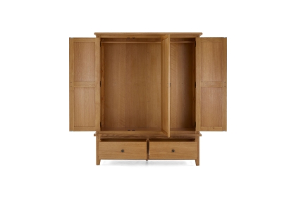 Burford Country Oak Triple Wardrobe