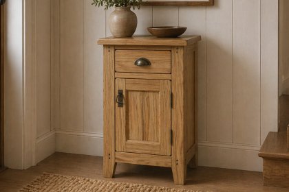 Burford Country Oak Telephone Cupboard