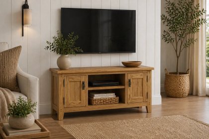 Burford Country Oak 120cm TV Unit