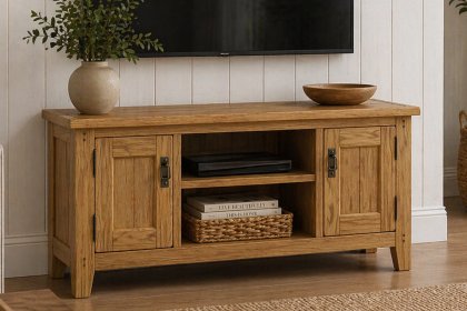 Burford Country Oak 120cm TV Unit