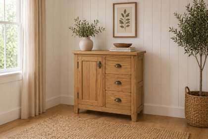 Burford Country Oak Mini Sideboard