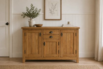 Burford Country Oak Large Sideboard