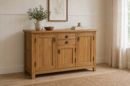 Burford Country Oak Large Sideboard