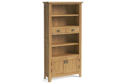 Burford Country Oak Display Bookcase