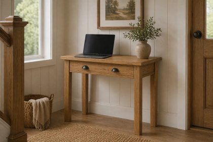 Burford Country Oak Laptop Desk