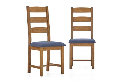 Burford Country Oak Ladder Dining Chair (Pair) Burford Country Oak Ladder Dining Chair (Pair)