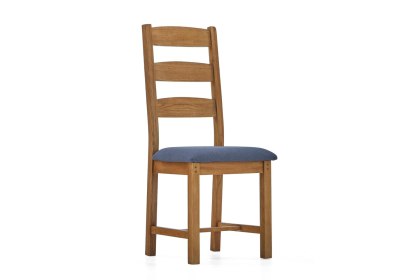 Burford Country Oak Ladder Dining Chair (Pair)