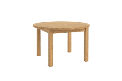 Burford Country Oak Round 120-160cm Extending Dining Table