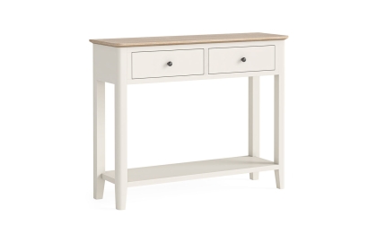 Marlow Oak Painted Coconut White Console Table