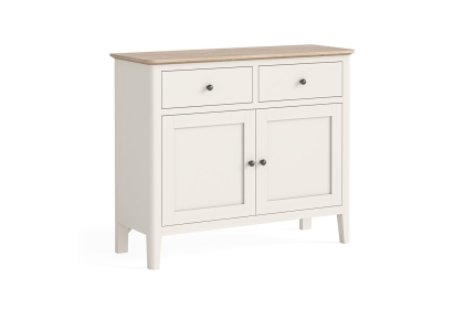 Marlow Oak Painted Coconut White 2 Door Small Sideboard