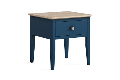 Marlow Oak Painted Navy Blue Lamp Table Marlow Oak Painted Navy Blue Lamp Table