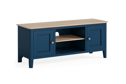 Marlow Oak Painted Navy Blue 150cm TV Unit Marlow Oak Painted Navy Blue 150cm TV Unit