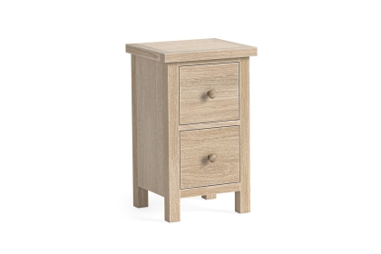 Modern Country Oak Narrow Bedside Table
