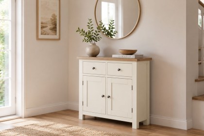Modern Country Painted Oak Coconut White Medium Sideboard Modern Country Painted Oak Coconut White Medium Sideboard