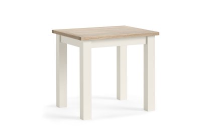 Modern Country Painted Oak Coconut White Bistro Dining Table