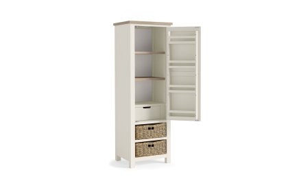 Modern Country Painted Oak Coconut White Larder Unit Modern Country Painted Oak Coconut White Larder Unit