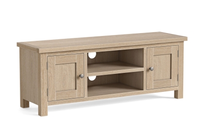 Modern Country Oak 125cm Large TV Unit