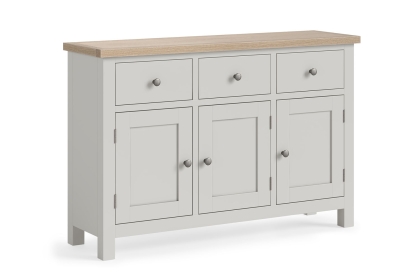 Modern Country Painted Oak Stone Grey Large Sideboard Modern Country Painted Oak Stone Grey Large Sideboard