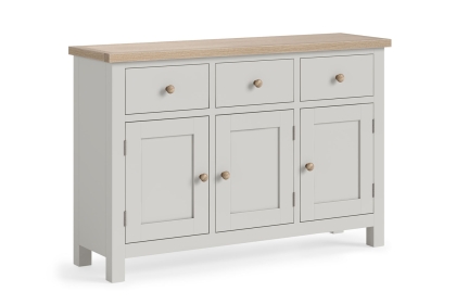 Modern Country Painted Oak Stone Grey Large Sideboard Modern Country Painted Oak Stone Grey Large Sideboard