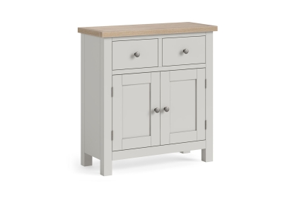Modern Country Painted Oak Stone Grey Small Sideboard Modern Country Painted Oak Stone Grey Small Sideboard