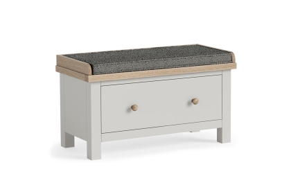 Modern Country Painted Oak Stone Grey Hallway Bench Modern Country Painted Oak Stone Grey Hallway Bench