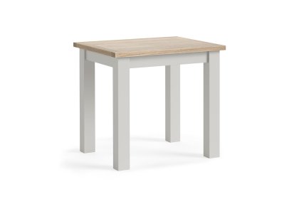 Modern Country Painted Oak Stone Grey Bistro Dining Table