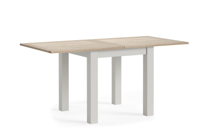 Modern Country Painted Oak Stone Grey Flip-Top Dining Table Modern Country Painted Oak Stone Grey Flip-Top Dining Table