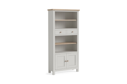 Modern Country Painted Oak Stone Grey Display Unit Modern Country Painted Oak Stone Grey Display Unit