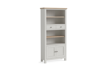 Modern Country Painted Oak Stone Grey Display Unit Modern Country Painted Oak Stone Grey Display Unit