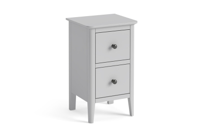 Stowe Painted Grey Narrow Bedside Table