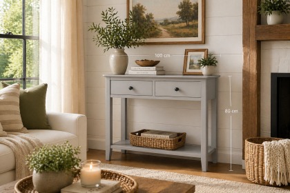Stowe Painted Grey Console Table