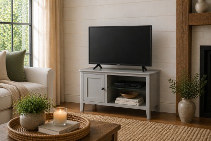 Stowe Painted Grey Small TV Unit Stowe Painted Grey Small TV Unit