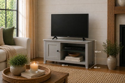 Stowe Painted Grey Small TV Unit Stowe Painted Grey Small TV Unit