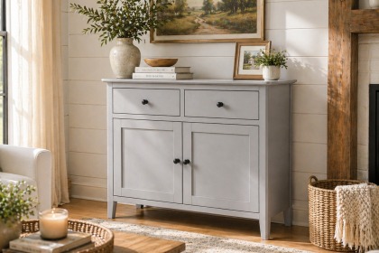 Stowe Painted Grey 2 Door Sideboard Stowe Painted Grey 2 Door Sideboard