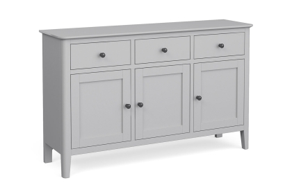 Stowe Painted Grey Large 3 Door Sideboard Stowe Painted Grey Large 3 Door Sideboard