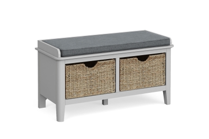 Stowe Painted Grey Storage Bench Stowe Painted Grey Storage Bench