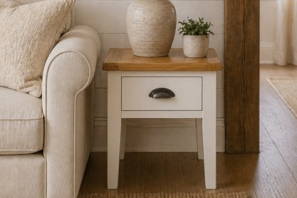 Cotswold White Lamp Table