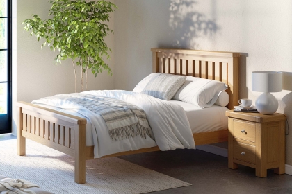 Normandy Chunky Country Oak Bed Frame Normandy Chunky Country Oak Bed Frame
